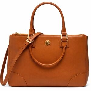 Tory Burch Brown Leather Satchel